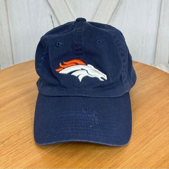 Denver Broncos Football Vintage 90s Youth Stitched Baseball Cap Blue - Picture 1 of 10